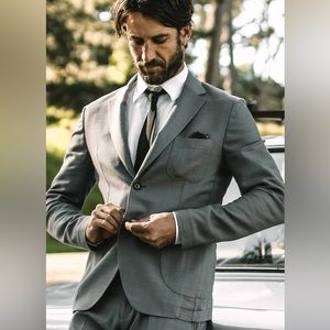 The Telegraph Jacket in Charcoal Slub from Taylor Stitch Size L BNWT